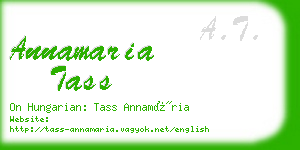 annamaria tass business card